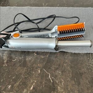 InStyler Silver and Orange Rotating Hot Brush - Women Hair Styling